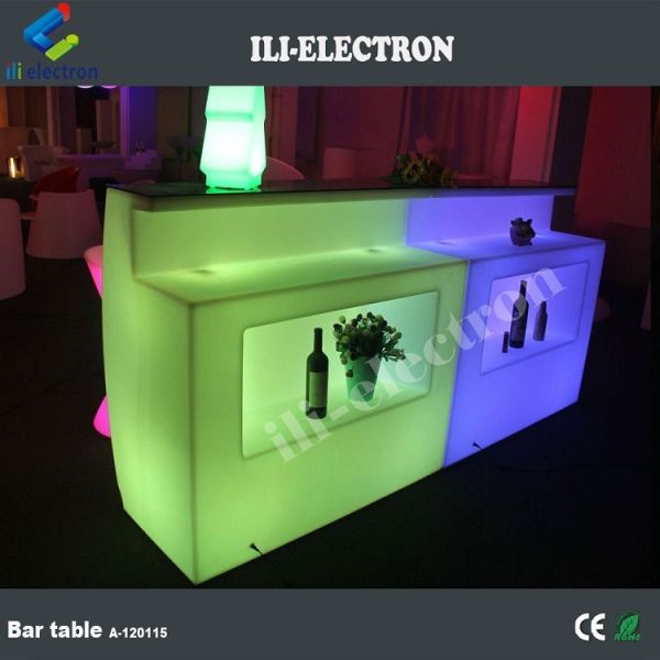 Customized LED Round Bar Counter Illuminated IP65 Water Resistant