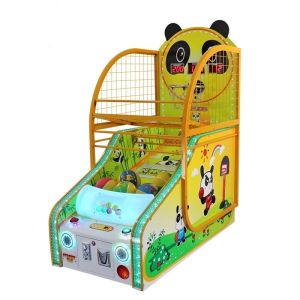 Panda Coin Operated Basketball Machines , Kiddy Arcade Games Machines