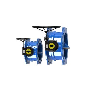 Modulating On Off FBE Coated Double Eccentric Butterfly Valve Dovetail Design