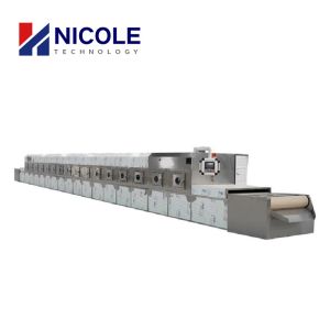 Microwave SS 304 Electric Industrial Food Dryer Machine PLC Control Large