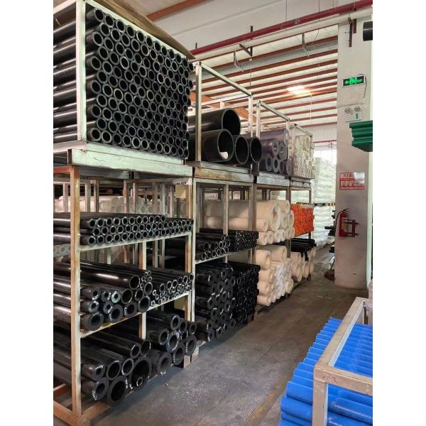 Customized Hard Plastic Nylon 66 Round Bar Rods Tube PA6 MoS2