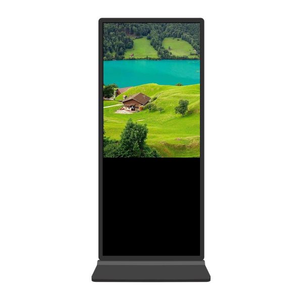 Office Free Floor Standing 55 Inch Digital Signage Display With Capacitive Touch