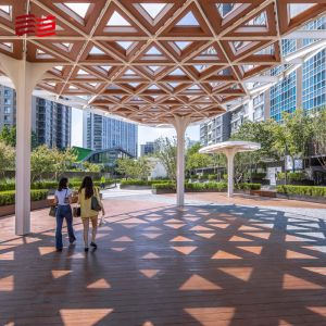 Stainless Steel Sculptural Art Pavilion with Customized Exterior and Welding