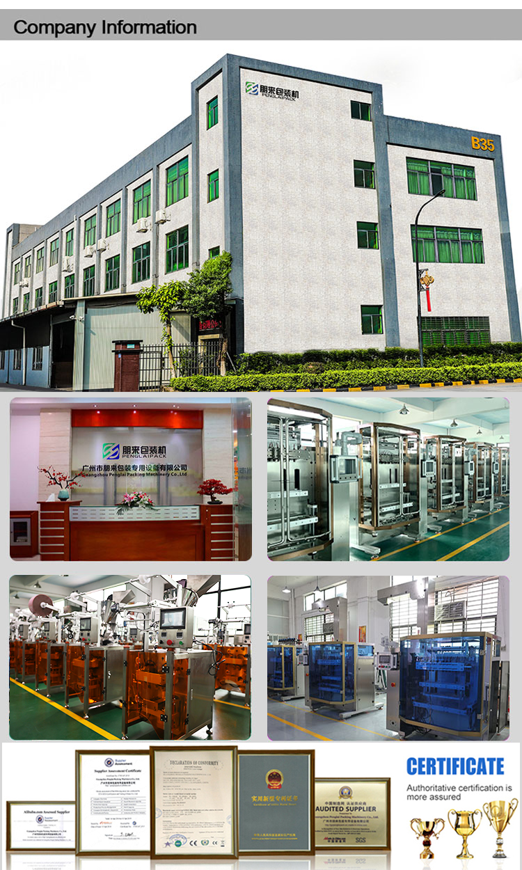 Automatic Rotary Packing Machine Weighing Machine with PLC Control and Stainless Steel Construction for 40-70bags/min Premade Bag Packaging