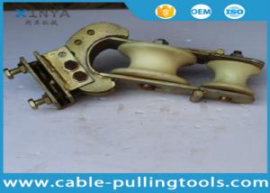China 20KN Crossarm Mounted Transmission Line Stringing Tools Three Purpose Stringing Pulley Block on sale