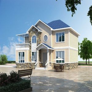Customized Light Steel Villa Quick Assemble Modern Eco Friendly Prefabricated