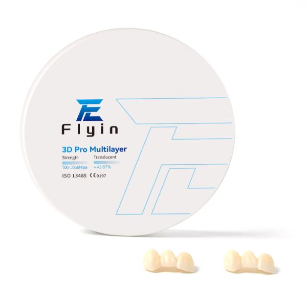 Dental 3D Pro Multilayer Zirconia Cad Cam Blocks For Zirconia Machinery 5 Years