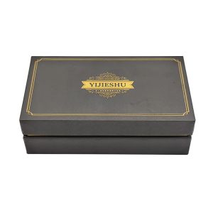 Gold Stamping 2 Piece Luxury Soap Packaging Box Custom Design Gift Box Lid And