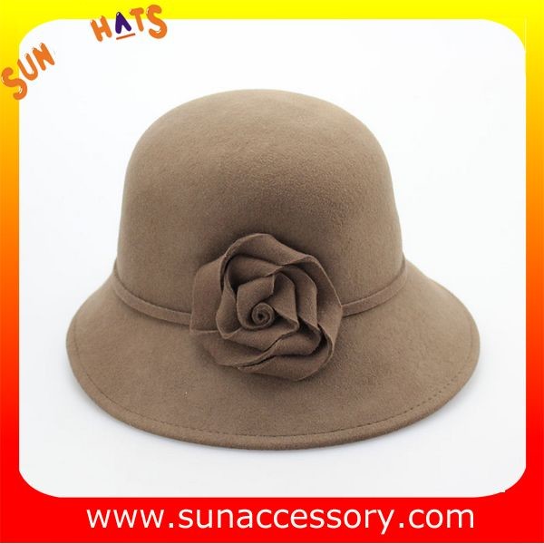 Quality 1433 Sun Accessory camel  wool felt mid brim hats ,Shopping online hats and caps wholesaling for sale