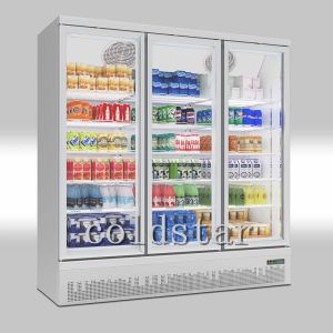 China Glass Door Vertical Equipment Display Beverage Cooler Storage Refrigerator/Fridge on sale