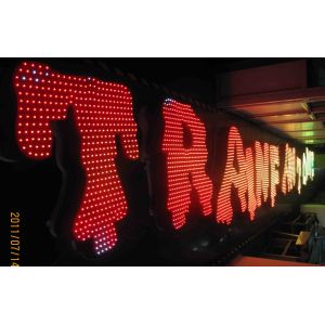 Outside Programmable Advertising LED Signs with Power Controller for Amusement