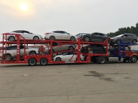 Customization BPW Axle 2 Axle Transport Truck Semi Trailer 2 Layer Car Transport