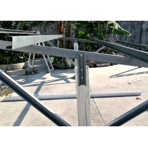 Hot Dip Galvanized Q235 Steel Ground Mount Solar System
