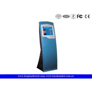 Sleek Interactive SAW Or IR Touch Screen Kiosk Stand For Government Building