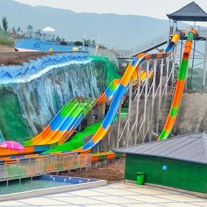 Awesome Fiberglass Tube Speed Water Slides For Adults ISO9001 Certified
