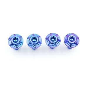Blue Purple Gradient Tc4 Motorcycle Titanium Alloy Screws ANSI ASME Standard