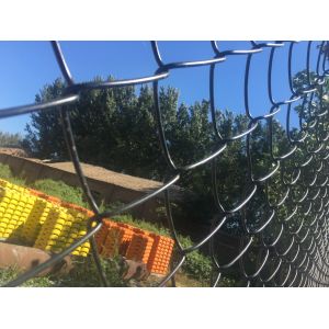 galvanized wire material pvc coated chain link fence ,pvc coated wire fence