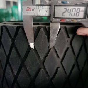 Herringbone Pattern Belt Conveyor Pulley Lagging Diamond Groove Rubber Pulley
