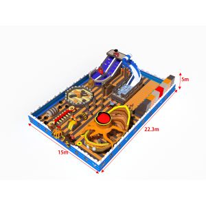 Commercial Grade Pirate Theme Inflatable Bouncy Castle with slides