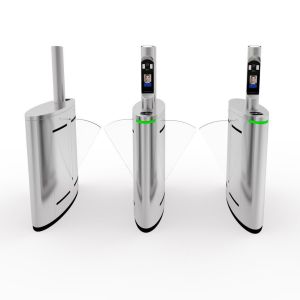 Buy cheap Acrylic Arm Flap Barrier Turnstile With Fingerprint 40 Persons/Min from wholesalers