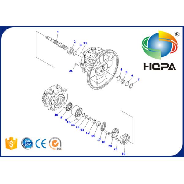 708-2H-00026 708-2H-00027 Hydraulic Main Pump Seal Kit For Komatsu PC400-8R