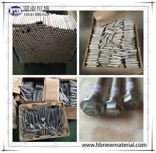 AZ31B Magnesium Anode Rod For Water Heater Solar Water Heater Parts