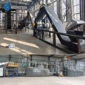 TONTEN Car Phosphate Lithium Ion Battery Recycling Machinery 85kw