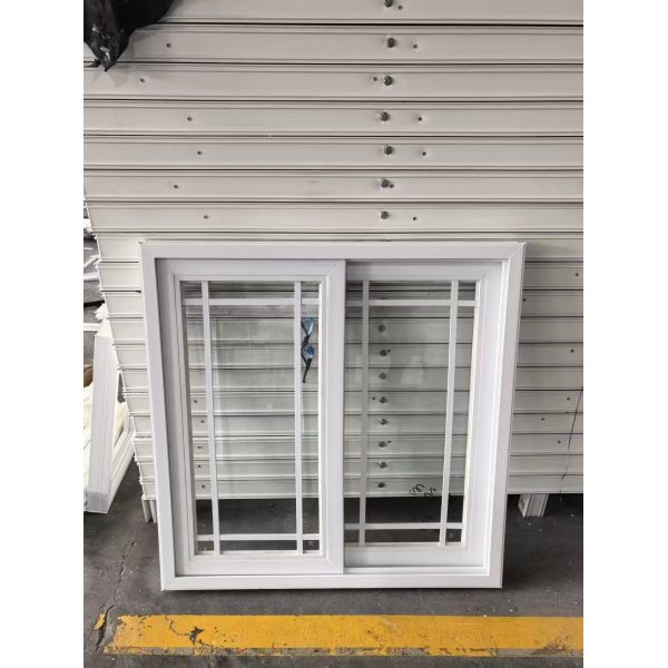 Security Conventional UPVC Sliding Windows Ultra-Smooth 80mm UPVC Slider Window