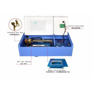 Wheel Type Acrylic Laser Engraving Machine CO2 Closed Laser 300*200mm,