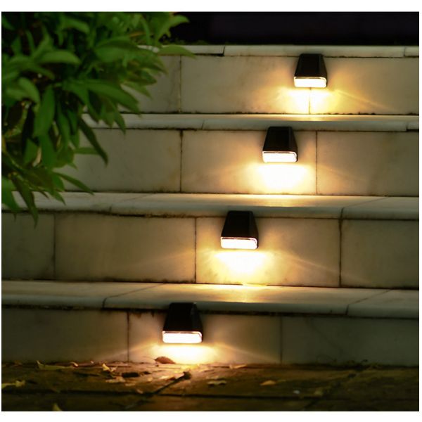 SMD Solar Powered Fence Wall Lights Garden Lamp Outdoor 2LED