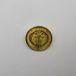 Golden Flying Power Aviation Cap Custom Metal Badge
