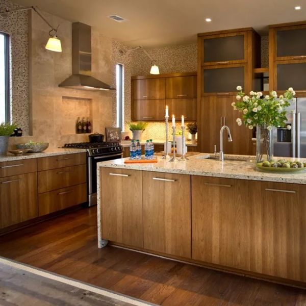 Customized Kitchen Cabinet Set , Modern Lacquer Pantry Kitchen Cabinet