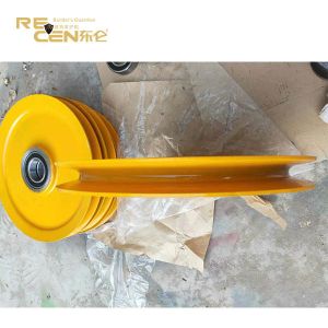 Steel Tower Crane Spare Parts Winch Pulley ISO Certification Self Lubrication