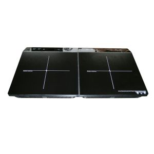 Heat Indicators 3.4KW Table Double Burner Induction Cooktop