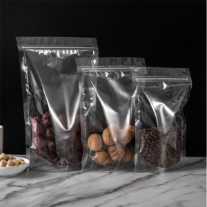 Transparent Moisture Resistant Stand Up Pouches with Odor Barrier and Custom