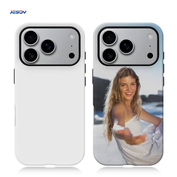 Blank 3D Coated 2 in 1 Sublimation Film Phone Case DIY Custom Glossy for iPhone
