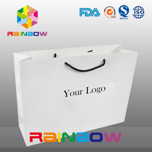 Wine Bottle Customized Paper Bags / Custom Printed Kraft Paper Bag With Logo Printing