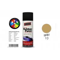 China Wheel Removable Rubber Spray Paint With Pearl Luster Gold Color for sale