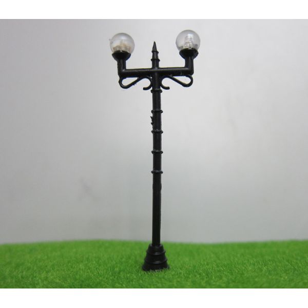 Quality model 1:100 plastic lamp pole,1:150 plastic yard light,LED light scale lamp,model light,build lamppost for sale