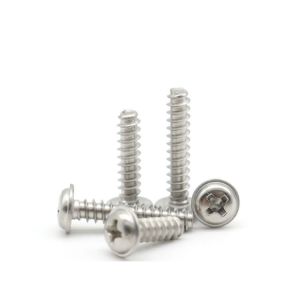 Metric Zinc Plated Cross Recessed Button Head Socket Self-Tapping Screws Flat