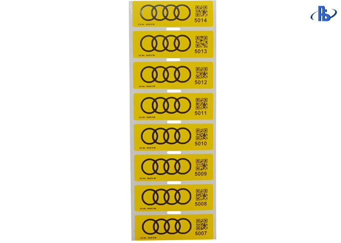 Serial Number Acrylic Adhesive BOPP VOID Security Labels