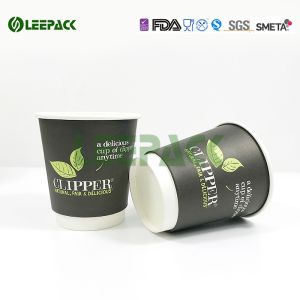 8oz 10oz Double Wall Paper Cups For Coffee Can Customized Logo /Pattern