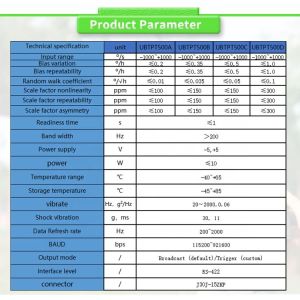 Precise UNIVO UBTPT500Y Inertial Navigation System with RS422 Output and