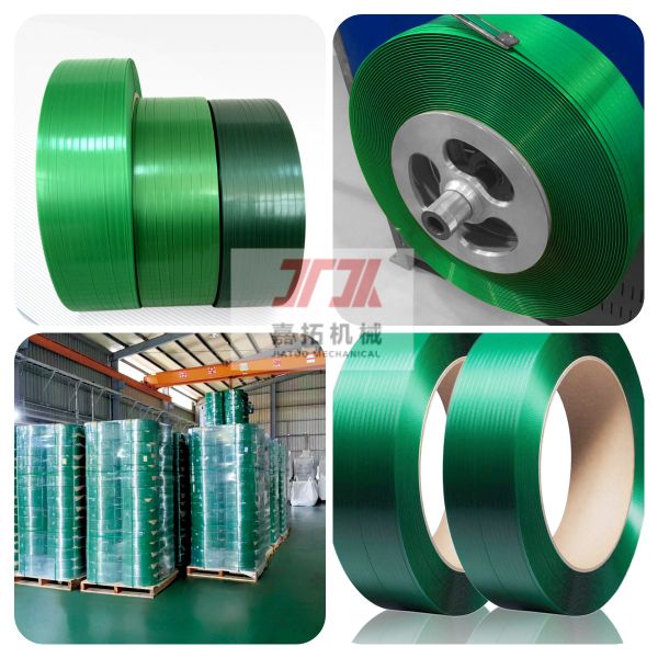 High tensile Green embossing Plastic Steel Strapping PET Packing Strap Band with