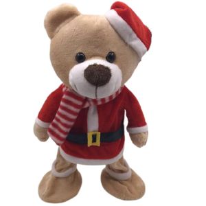 Wholesale 33cm 13 Inch Christmas Plush Toys Teddy Bears Bulk With Choke from china suppliers