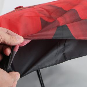 Magic Full Color Flower Print Umbrella , 3 Fold Windproof Travel Umbrella