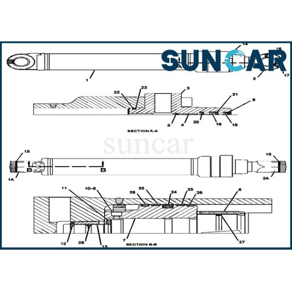 Stick Sealing Kit 385-2942 Hydraulic Cylinder Oil Seal Kit Fits C.A.T Excavator 315D L 316 FL