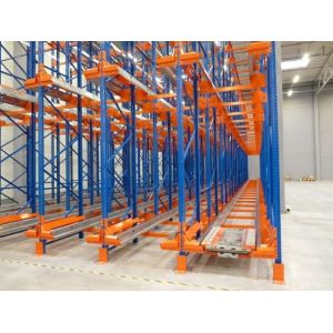 Customized Radio Shuttle System , Warehouse Pallet Shuttle Racking System