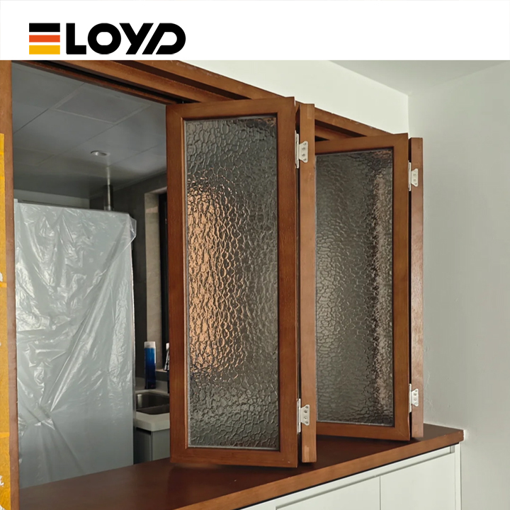 High-Security Aluminum Folding Window with Multi-Point Lock