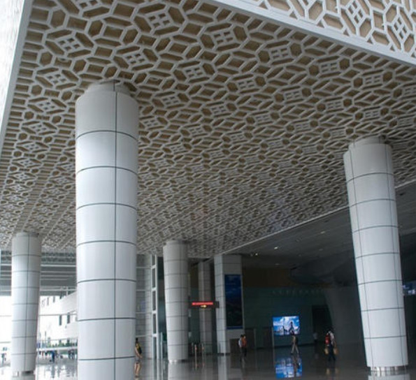 Quality Semicircle Column Exterior Cladding Panels Aluminum Perforation for sale